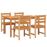5 Piece Garden Dining Set Solid Wood Teak 3157183