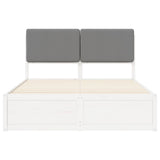 Bed Frame with Upholstered Headboard Black 180 x 200 cm 3398091