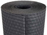 Balcony Screen Dark Grey 500 x 100 cm Poly Rattan 42032620