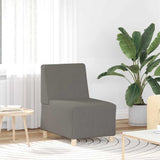 Modular Sofa Unit Armless Light Grey 55 x 74 x 82 cm 4108496