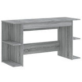 Desk Grey Sonoma 140x50x75 cm Engineered Wood 840553