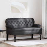 Bench Black 119.5 x 64.5 x 75 cm Faux Leather 42019299