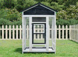 Bird House Grey 91,5x53x170 cm Solid Wood Pine 172253