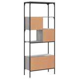 Bookcase 5-Tier Grey Sonoma 76x33x188.5 cm Engineered Wood 839006