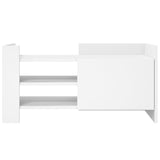 TV Cabinet White 80x35x40 cm Engineered Wood 848367