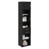 Highboard Black Oak 50 x 42.5 x 225 cm Engineered Wood 3402817