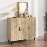 Sideboard Sonoma Oak 90x34x80 cm Engineered Wood 812504