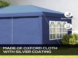 3x6m Pop-Up Gazebo, with Curtain Walls and Windows, Blue T3398P551614
