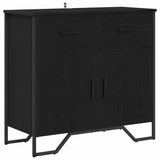 Sideboard with Drawer Black Oak 79.5 x 35.5 x 74.5 cm 883568