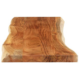 Table Top 140x40x3.8 cm Rectangular Solid Wood Acacia Live Edge 370639