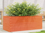 Garden Planter Wax Brown 90x40x45.5 cm Solid Wood Pine 847270
