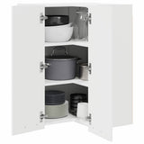 Hanging Cabinet White 57 x 57 x 80 cm Engineered Wood 884290