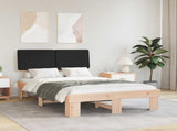 Bed Frame with Upholstered Headboard Black 120 x 200 cm 877491