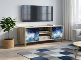 TV Cabinet RAALTE 102 x 33 x 50 cm Sonoma Engineered Wood 8007032