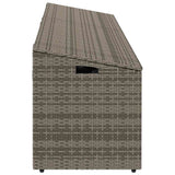 Garden Storage Box Grey 220x50x58 cm Poly Rattan 4104076
