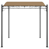 Canopy Taupe 2x2.3 m 180 g/m Fabric and Steel 362393