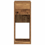 Computer Tower Stand with Drawer Old Wood 30x44x74 cm 858738