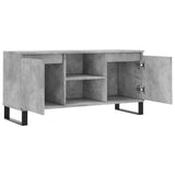 TV Cabinet Concrete Grey 104x35x50 cm Engineered Wood 827024