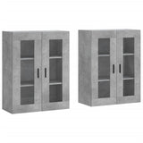 Wall Mounted Cabinets 2 pcs Concrete Grey Engineered Wood 3197957