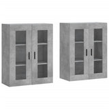 Wall Mounted Cabinets 2 pcs Concrete Grey Engineered Wood 3197957