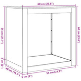 Firewood Rack 60x40x60 cm Galvanised Steel 851008
