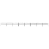 Garden Fence Steel Sturdy Rectangular Modern 277600