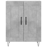 Highboard Concrete Grey 69.5x34x180 cm Engineered Wood 3198077