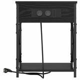 Bedside Cabinet 2 pcs Black Oak 41 x 31 x 51 cm Engineered Wood 859506