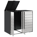 Wheelie Bin Storage for 2 Bins Anthracite 136 x 77.5 x 115.5 cm 3394778
