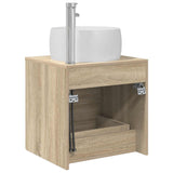 Wall-Mounted Sink Vanity Sonoma Oak 49.5 x 44.5 x 66 cm 890312
