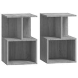 Bedside Cabinets 2 pcs Grey Sonoma 35x35x55 cm Engineered Wood 815186
