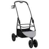 Folding Pet Stroller Adjustable Grey 78 x 54 x 101 cm Polyester 42012441