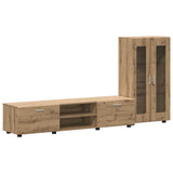 TV Cabinet Set FLORIN 3 pcs Artisan Oak Engineered Wood 3397943