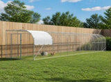 Against Wall Chicken Coop Silver 1200 x 200 x 215 cm 3434745