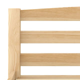 Bed Frame without Mattress Solid Pinewood 120x200 cm 322063
