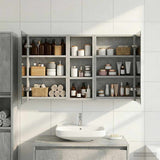 Bathroom Cabinet Set 3 pcs 80 x 10.5 x 50 cm Engineered wood 3403651