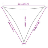 Sun Shade Sail Sand 6x6x6 m 100% Polyester Oxford 4000946