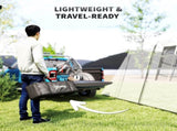 4 Man Tunnel Tent, Family Camping Tent with Porch, Bedroom and Living Area, Sewn in Groundsheet, T3398P349073