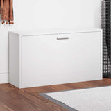 Shoe Bench High Gloss White 80x24x45 cm Engineered Wood 342643
