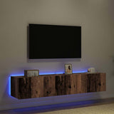 TV Wall Cabinet 2 pcs Old Wood 80 x 35 x 31 cm Engineered Wood 863105