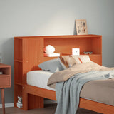 Headboard with Storage Wax Brown 100 cm Solid Wood Pine 855641