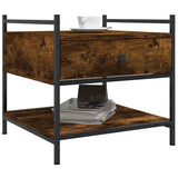 Coffee Table Smoked Oak 50x50x50 cm Engineered Wood 833967