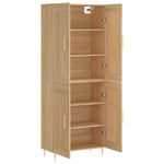 Highboard Sonoma Oak 69.5x34x180 cm Engineered Wood 3199676