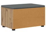 Hall Bench with Cushion with Shelf Artisan Oak 60 x 38 x 46 cm 891503