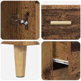 Highboard Old Wood 69.5 x 34 x 180 cm Engineered Wood 3415771