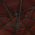 4-Tier Garden Parasol with Aluminium Pole Terracotta 3x3 m 313833
