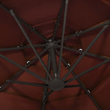 4-Tier Garden Parasol with Aluminium Pole Terracotta 3x3 m 313833