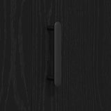 Sideboard Black Oak 90 x 34 x 80 cm Engineered Wood 869081