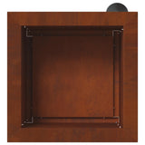 Garden Planter with LED 2 pcs Rusty 30 x 30 x 30 cm 8008069