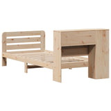 Bed Frame without Mattress 90x190 cm Single Solid Wood Pine 3309911